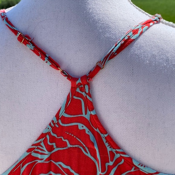 Escapada living Resort Wear Red  Maxi Dress medium - Picture 5 of 10